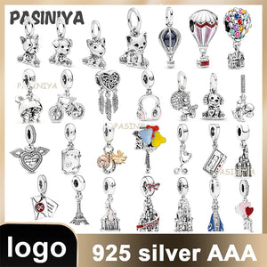 Women's Spring 925 Silver Bracelet with Pendants