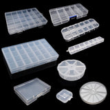 Adjustable Plastic Storage Jewelry Box for Beads Earrings Organizer Container