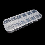 Adjustable Plastic Storage Jewelry Box for Beads Earrings Organizer Container