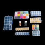 Adjustable Plastic Storage Jewelry Box for Beads Earrings Organizer Container