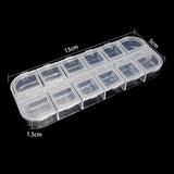 Adjustable Plastic Storage Jewelry Box for Beads Earrings Organizer Container