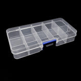 Adjustable Plastic Storage Jewelry Box for Beads Earrings Organizer Container
