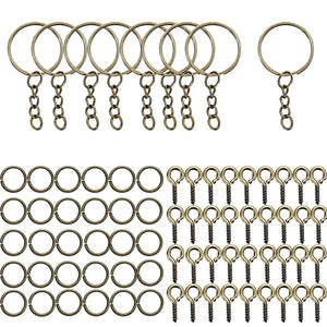 Keychain Findings Kit for DIY Jewelry Making