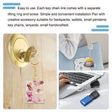 Keychain Jump Rings Eye Pins Kit for DIY Resin Keychain Jewelry Making