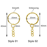 Keychain Jump Rings Eye Pins Kit for DIY Resin Keychain Jewelry Making