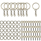 Keychain Jump Rings Eye Pins Kit for DIY Resin Keychain Jewelry Making