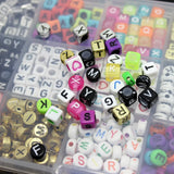 1100 Pcs Alphabet Letters Beads for Jewelry Making Bracelet DIY Loose Beads