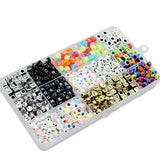 1100 Pcs Alphabet Letters Beads for Jewelry Making Bracelet DIY Loose Beads