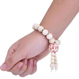 1105Pcs Wooden Beads Natural Round Wood Beads Kit Jewelry Craft Making
