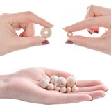1105pcs Unfinished Wooden Beads DIY Jewelry Making