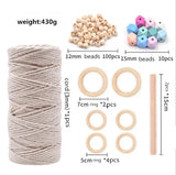 1105pcs Unfinished Wooden Beads DIY Jewelry Making