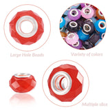 110Pcs Colorful Resin European Beads for Jewelry Making DIY