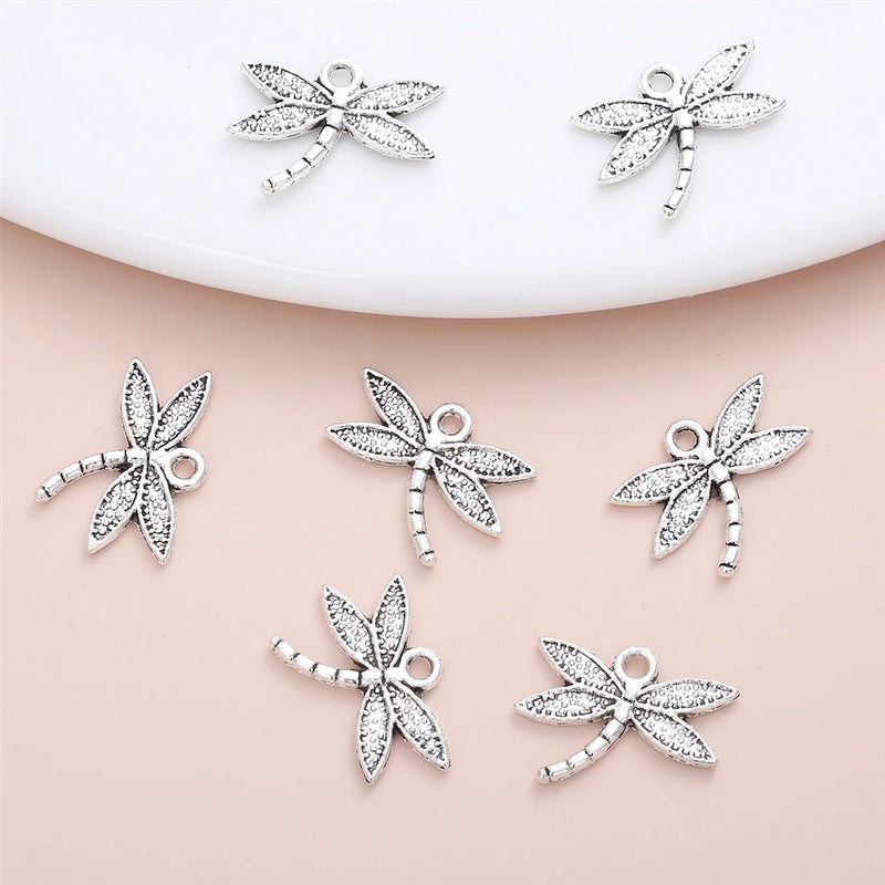 Dragonfly Charm Metal Accessories DIY Jewelry Making Pendant Bracelet Necklace