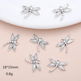 Dragonfly Charm Metal Accessories DIY Jewelry Making Pendant Bracelet Necklace