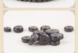 110pcs Coconut Shell Flat Beads Om Mani Padme Hum Loose String
