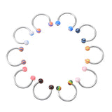 110pcs Mixed Body Piercing Jewellery Multicolor Lip Eyebrow Belly Tongue Bar Rin