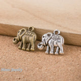 110pcs Elephant Charms for Pendant DIY Jewelry Findings D052