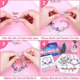 Christmas Jewelry Making Kit Charm Bracelet Necklaces Alloy Beads Set
