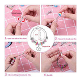 Christmas Jewelry Making Kit Charm Bracelet Necklaces Alloy Beads Set
