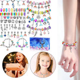 Christmas Jewelry Making Kit Charm Bracelet Necklaces Alloy Beads Set