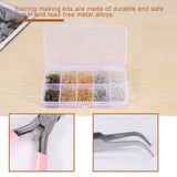 1128 Pieces Earring Kit with Hooks, Jump Rings, Pliers, Tweezers