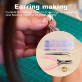 1128 Pieces Earring Kit with Hooks, Jump Rings, Pliers, Tweezers
