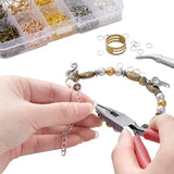 1128 pcs Earring Making Kit with Hooks, Rings, Pliers, Tweezers, Opener