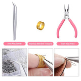 1128 pcs Earring Making Kit with Hooks, Rings, Pliers, Tweezers, Opener