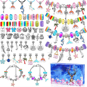 Crystal Children's Bracelet Making Set DIY Jewelry Christmas Kids Charm