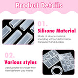 113 Pcs DIY Pendant Bracelet Silicone Casting Molds Set with 100 Claw Nails