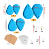 113Pcs Resin Jewelry Mold Set Earrings Silicone Molds with Cards Hooks Bags