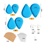 113Pcs Resin Jewelry Mold Set Earrings Silicone Molds with Cards Hooks Bags