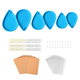 113Pcs Resin Jewelry Mold Set Earrings Silicone Molds with Cards Hooks Bags