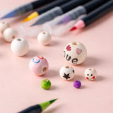 1150 PCs Wooden Beads Set DIY with Crystal Elastic Line
