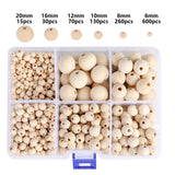 1150 PCs Wooden Beads Set DIY with Crystal Elastic Line