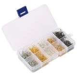 1150Pcs 5 Colors Jump Rings Earring Hooks Kit for Jewelry Making