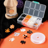 1155Pcs Mixed Round Glass Clay Seed Beads DIY Halloween Bracelet Making Kits