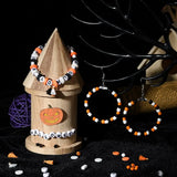 1155Pcs Mixed Round Glass Clay Seed Beads DIY Halloween Bracelet Making Kits