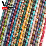 115pcs 6*3mm Natural Stone Beads for Jewelry Making Diy Bracelet