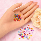 1160Pcs 8 Colors 5MM Clear Pointed Beads Set for DIY Jewelry Making