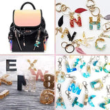 116pcs Letter Keychain Set Resin Molds for Jewelry Making DIY