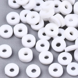 1175pcs 6x1mm Clay Beads for DIY Jewelry Making