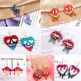 117Pcs Resin Jewelry Mould, Earring Pendant Silicone Mould with Earring Hook