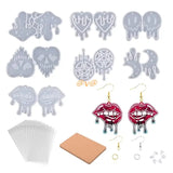 Blood Dripping Silicone Earring Mold with Hole