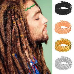 117pcs 23 Styles Hair Braid Dread Beads Clips Cuffs Rings Jewelry Accessories