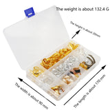 117pcs 23 Styles Hair Braid Dread Beads Clips Cuffs Rings Jewelry Accessories