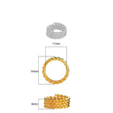 117pcs 23 Styles Hair Braid Dread Beads Clips Cuffs Rings Jewelry Accessories