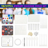 Resin Jewelry Silicone Molds Set Heart Alphabet Shaped Moulds