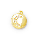 6PCS 10x12MM Moon Charm Pendants for DIY Jewelry Making