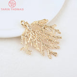 2PCS 48x54MM 24K Brass Matsueda Charms Pendants DIY Jewelry Findings Accessories